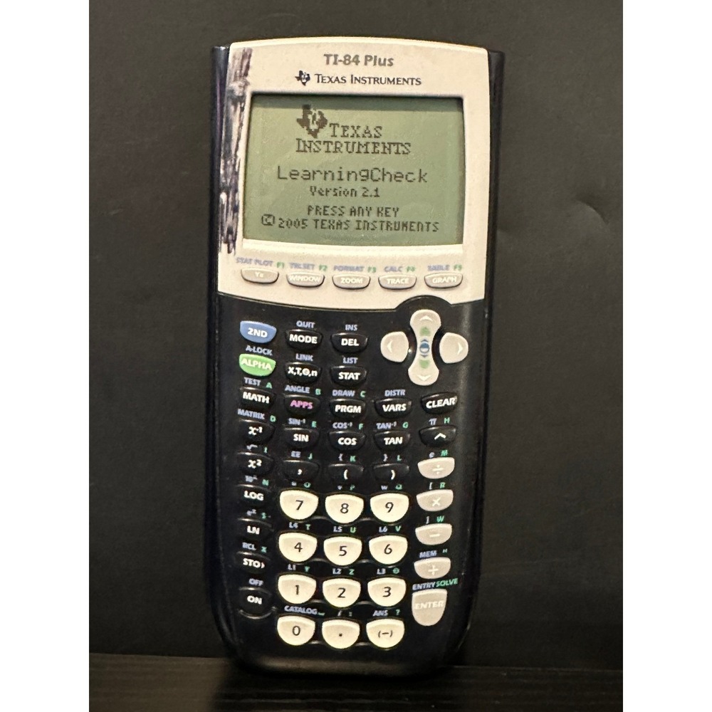 Texas‎ Instruments TI-84 Plus Graphing Calculator Black Silver SAT ACT AP Exam